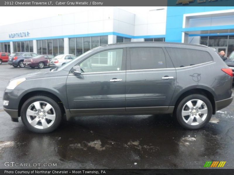 Cyber Gray Metallic / Ebony 2012 Chevrolet Traverse LT
