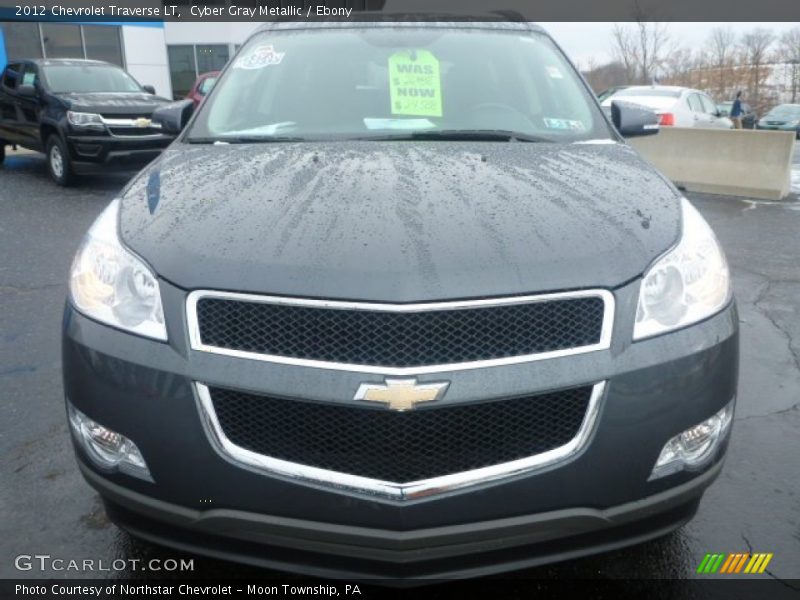 Cyber Gray Metallic / Ebony 2012 Chevrolet Traverse LT