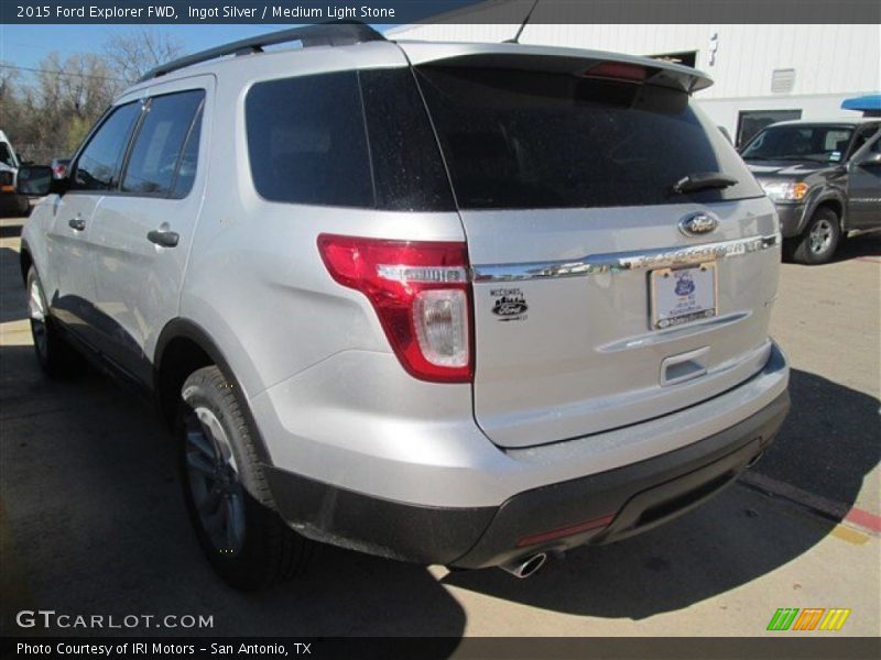 Ingot Silver / Medium Light Stone 2015 Ford Explorer FWD