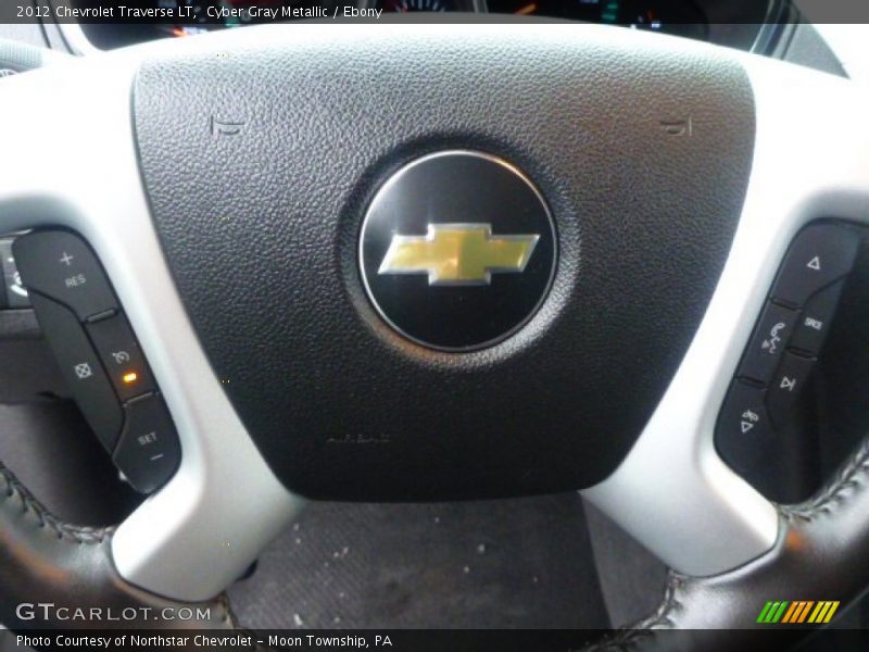 Cyber Gray Metallic / Ebony 2012 Chevrolet Traverse LT