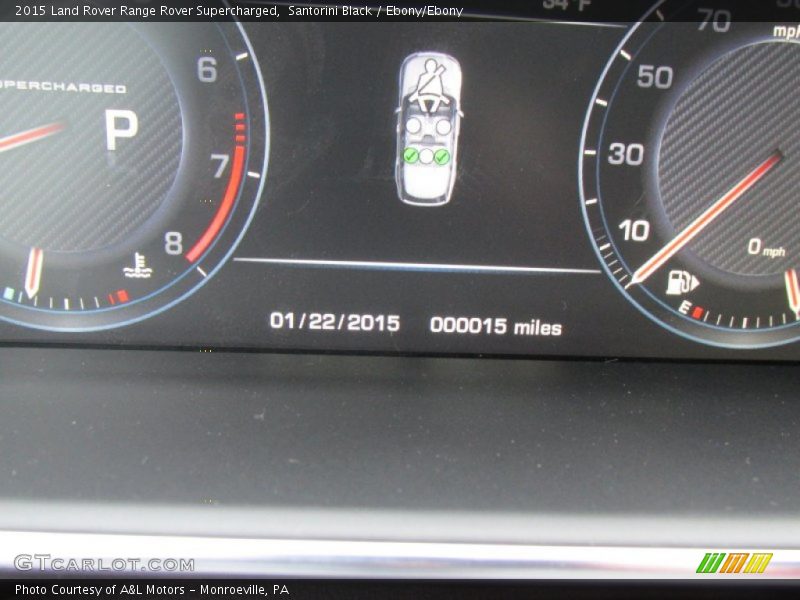 Santorini Black / Ebony/Ebony 2015 Land Rover Range Rover Supercharged