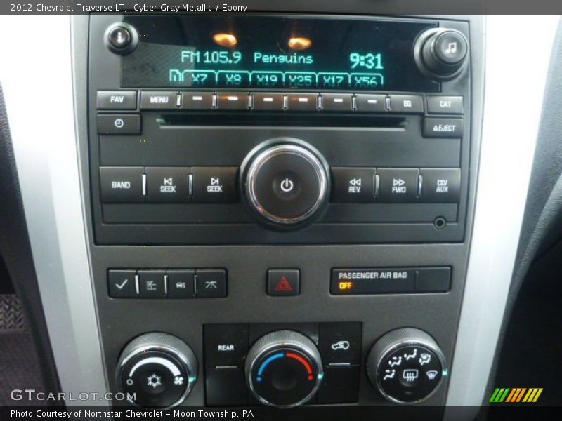 Cyber Gray Metallic / Ebony 2012 Chevrolet Traverse LT