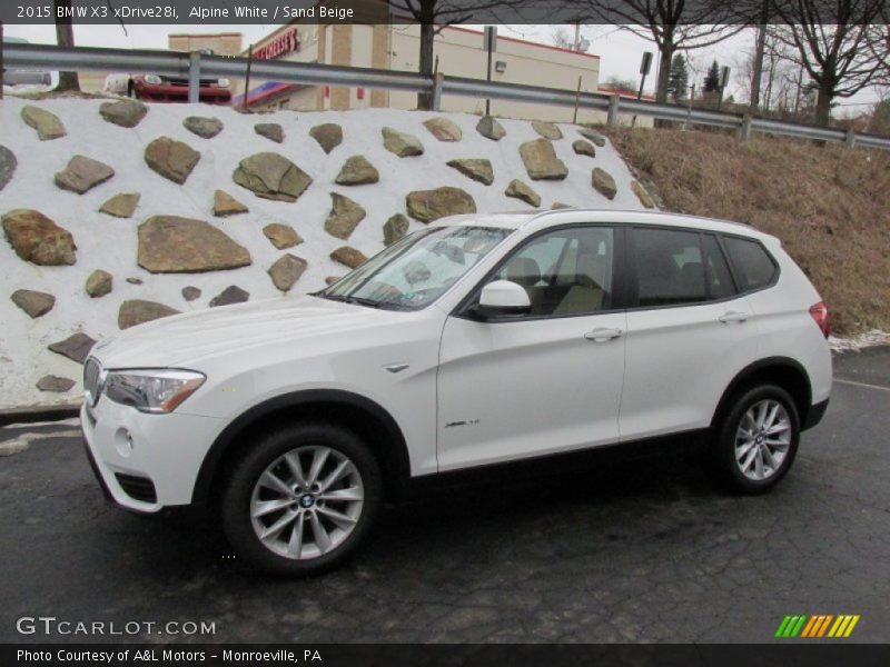 Alpine White / Sand Beige 2015 BMW X3 xDrive28i