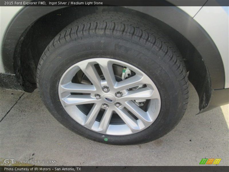 Ingot Silver / Medium Light Stone 2015 Ford Explorer FWD