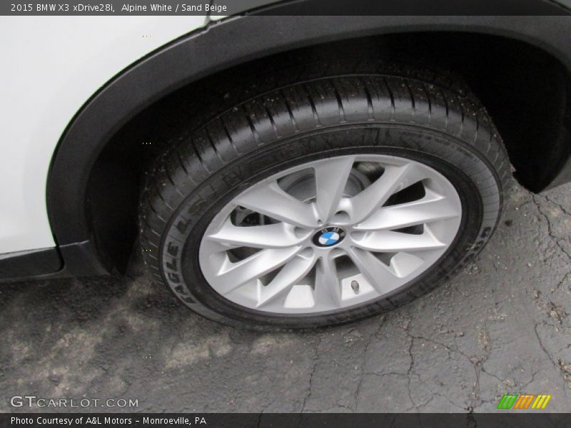 Alpine White / Sand Beige 2015 BMW X3 xDrive28i