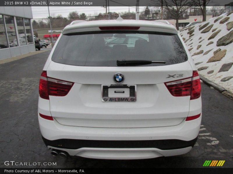 Alpine White / Sand Beige 2015 BMW X3 xDrive28i