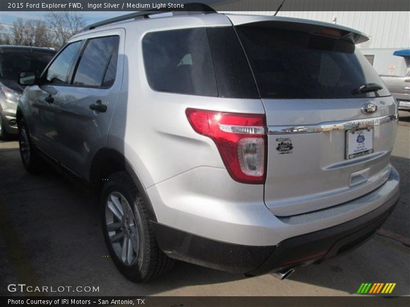 Ingot Silver / Medium Light Stone 2015 Ford Explorer FWD