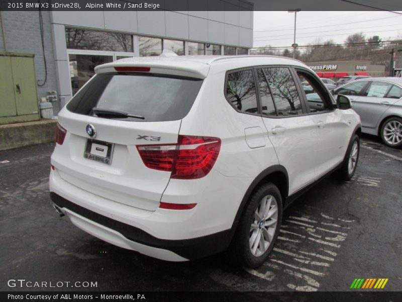 Alpine White / Sand Beige 2015 BMW X3 xDrive28i