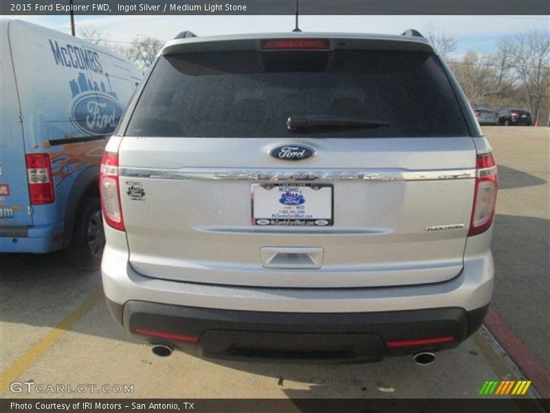Ingot Silver / Medium Light Stone 2015 Ford Explorer FWD