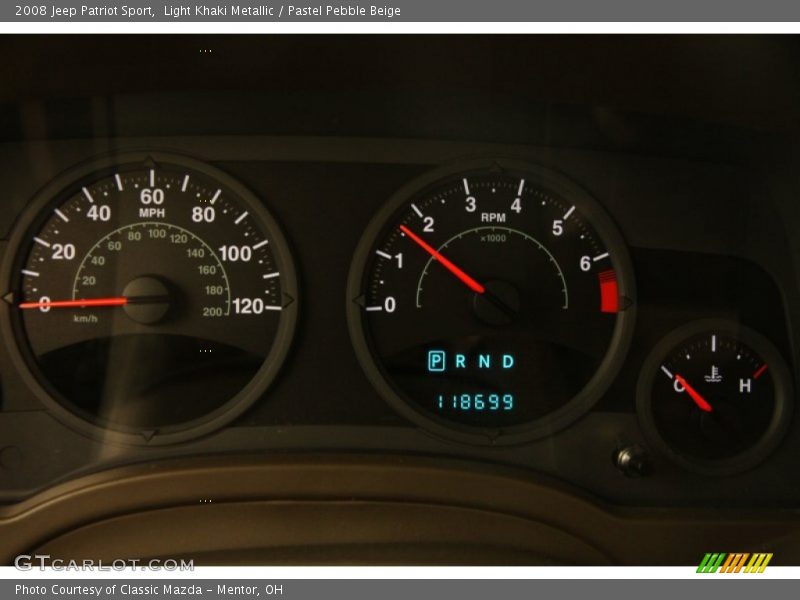 Light Khaki Metallic / Pastel Pebble Beige 2008 Jeep Patriot Sport