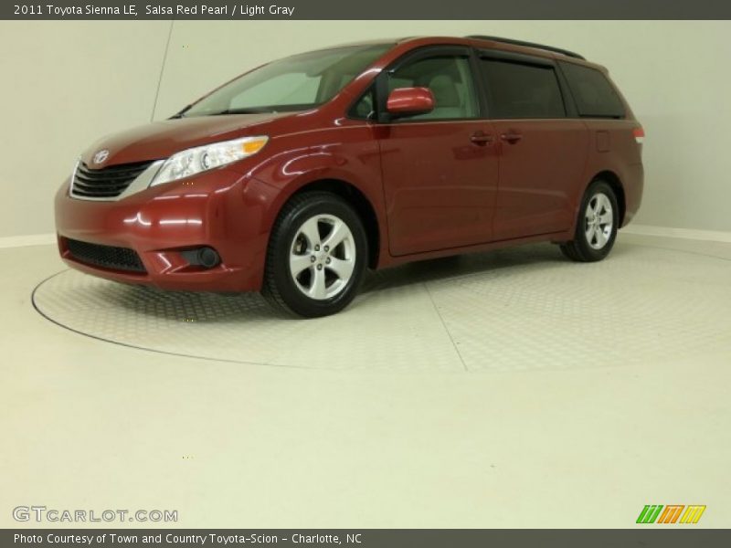 Salsa Red Pearl / Light Gray 2011 Toyota Sienna LE