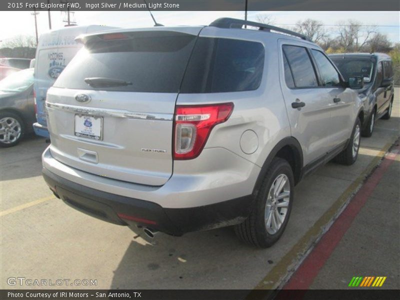 Ingot Silver / Medium Light Stone 2015 Ford Explorer FWD