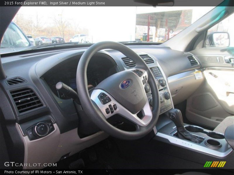 Ingot Silver / Medium Light Stone 2015 Ford Explorer FWD