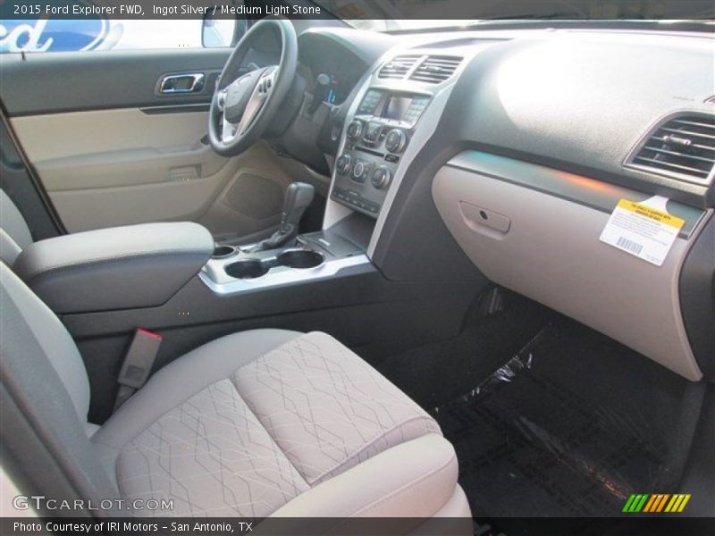 Ingot Silver / Medium Light Stone 2015 Ford Explorer FWD