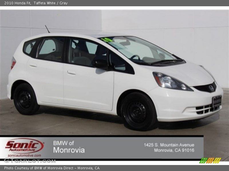 Taffeta White / Gray 2010 Honda Fit