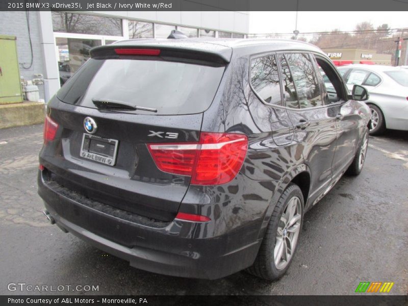 Jet Black / Ivory White w/Red 2015 BMW X3 xDrive35i