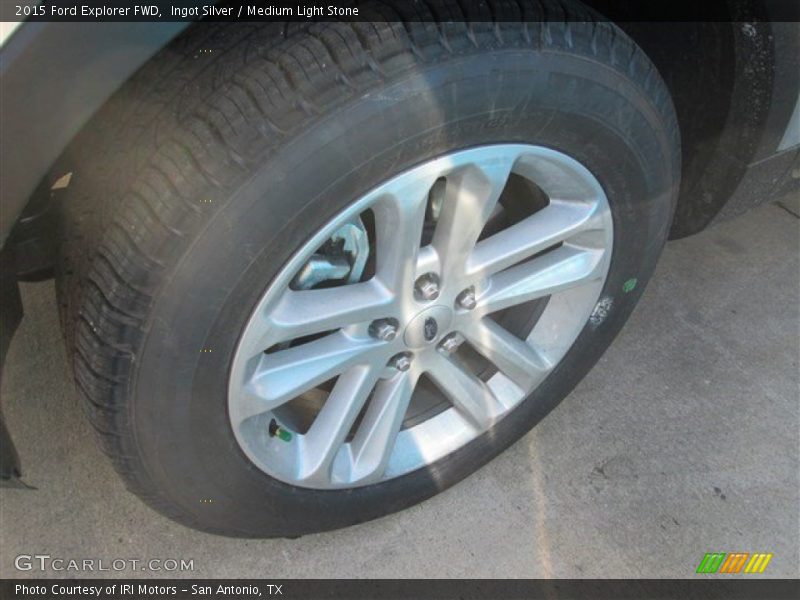 Ingot Silver / Medium Light Stone 2015 Ford Explorer FWD