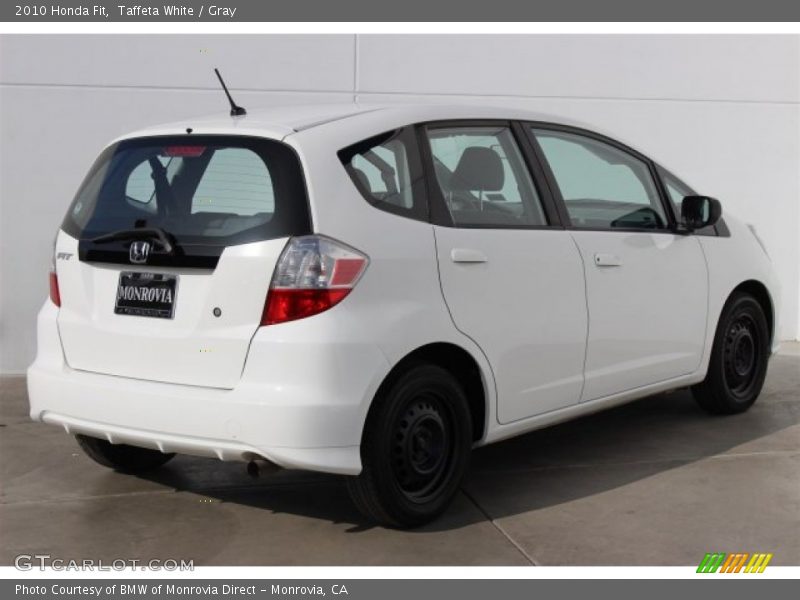 Taffeta White / Gray 2010 Honda Fit