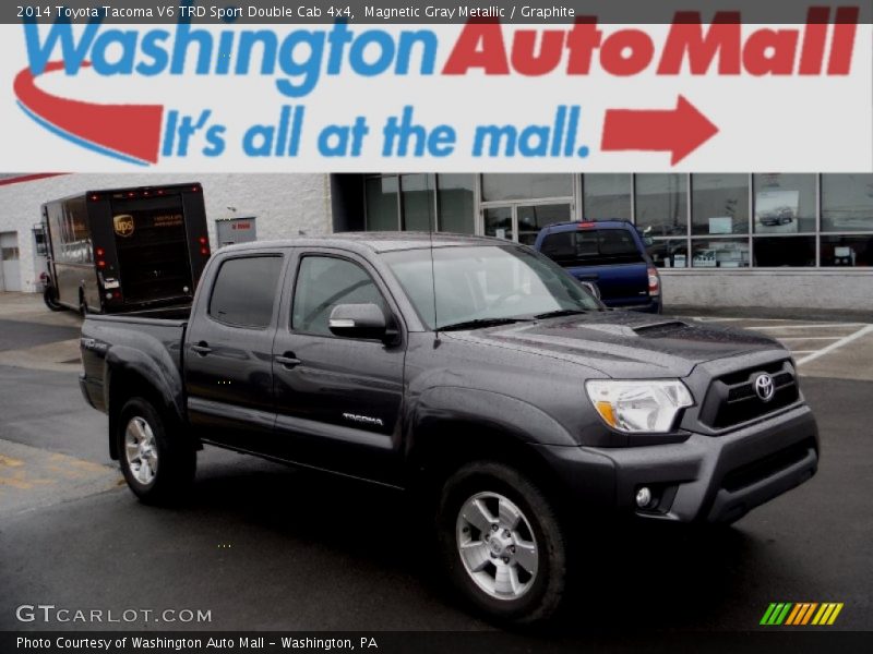 Magnetic Gray Metallic / Graphite 2014 Toyota Tacoma V6 TRD Sport Double Cab 4x4