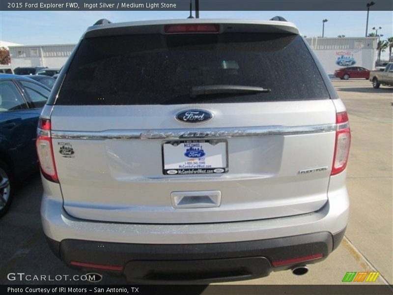 Ingot Silver / Medium Light Stone 2015 Ford Explorer FWD