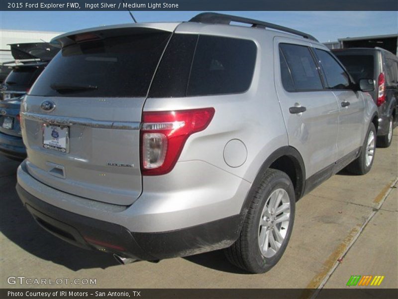 Ingot Silver / Medium Light Stone 2015 Ford Explorer FWD