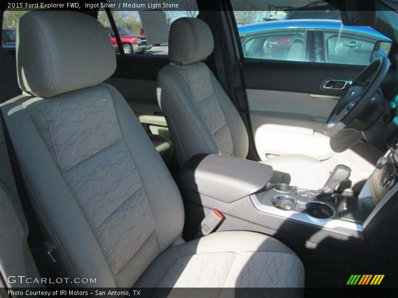 Ingot Silver / Medium Light Stone 2015 Ford Explorer FWD
