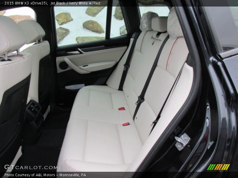 Jet Black / Ivory White w/Red 2015 BMW X3 xDrive35i