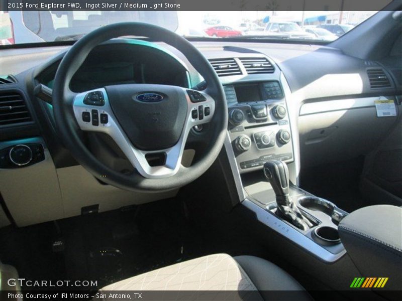 Ingot Silver / Medium Light Stone 2015 Ford Explorer FWD