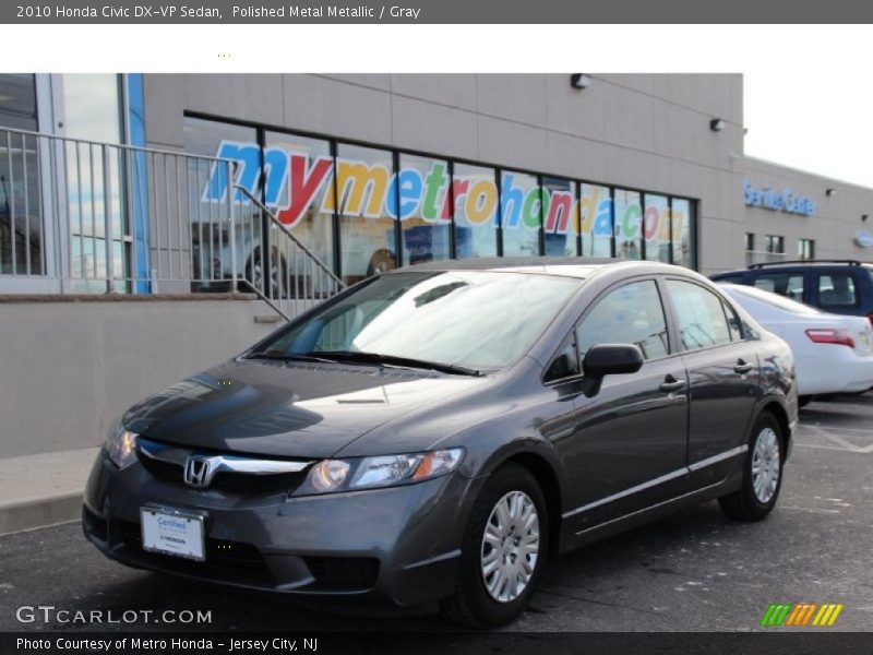 Polished Metal Metallic / Gray 2010 Honda Civic DX-VP Sedan