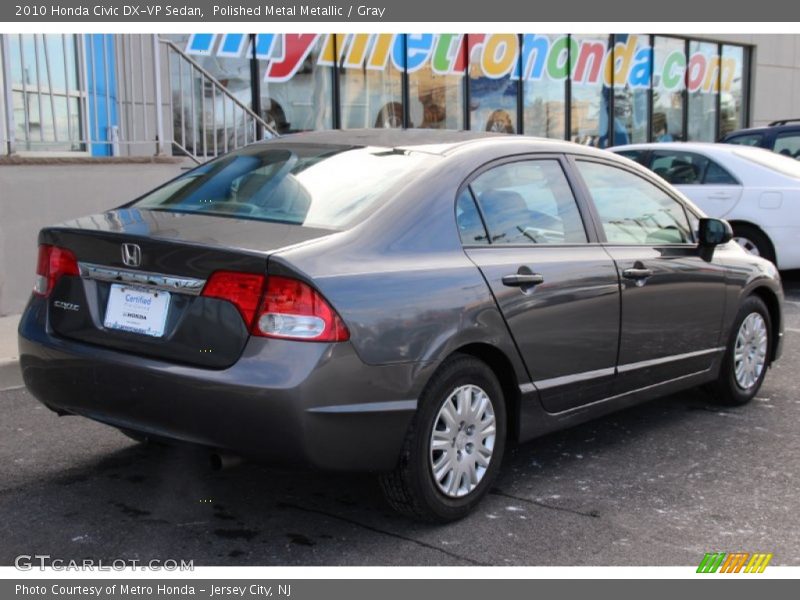 Polished Metal Metallic / Gray 2010 Honda Civic DX-VP Sedan