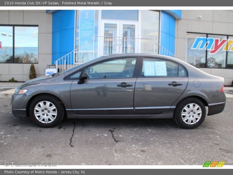 Polished Metal Metallic / Gray 2010 Honda Civic DX-VP Sedan