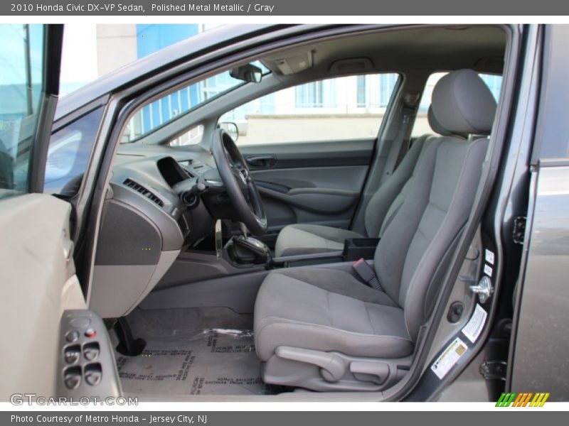 Polished Metal Metallic / Gray 2010 Honda Civic DX-VP Sedan