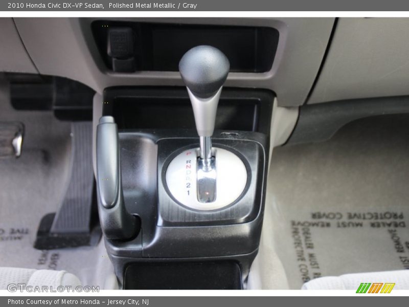 Polished Metal Metallic / Gray 2010 Honda Civic DX-VP Sedan