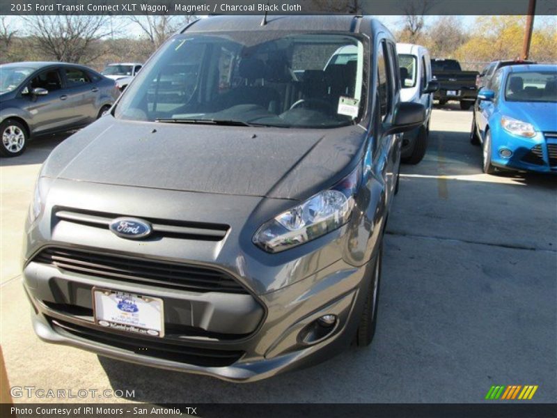 Magnetic / Charcoal Black Cloth 2015 Ford Transit Connect XLT Wagon