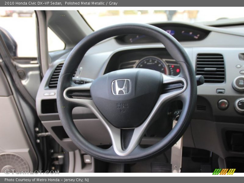Polished Metal Metallic / Gray 2010 Honda Civic DX-VP Sedan