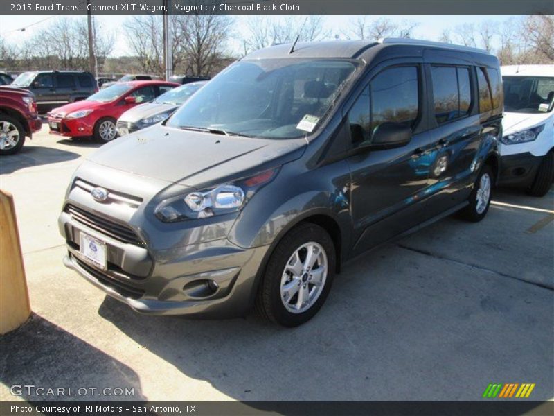 Magnetic / Charcoal Black Cloth 2015 Ford Transit Connect XLT Wagon