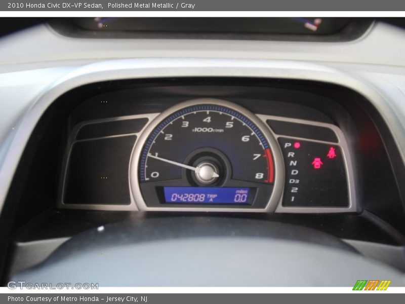 Polished Metal Metallic / Gray 2010 Honda Civic DX-VP Sedan