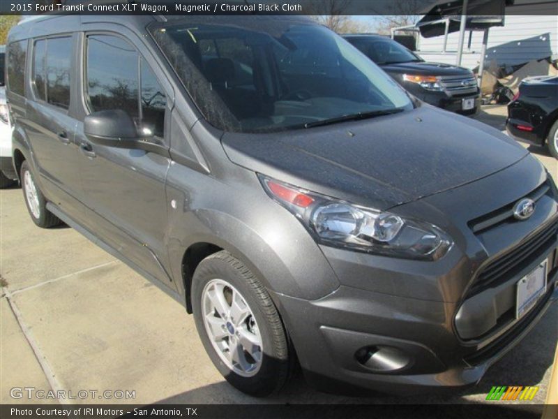 Magnetic / Charcoal Black Cloth 2015 Ford Transit Connect XLT Wagon