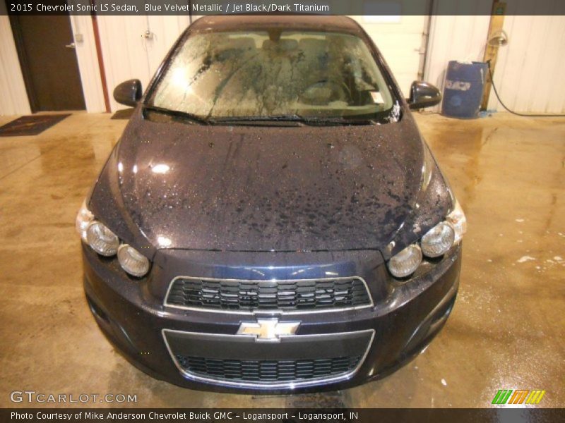 Blue Velvet Metallic / Jet Black/Dark Titanium 2015 Chevrolet Sonic LS Sedan