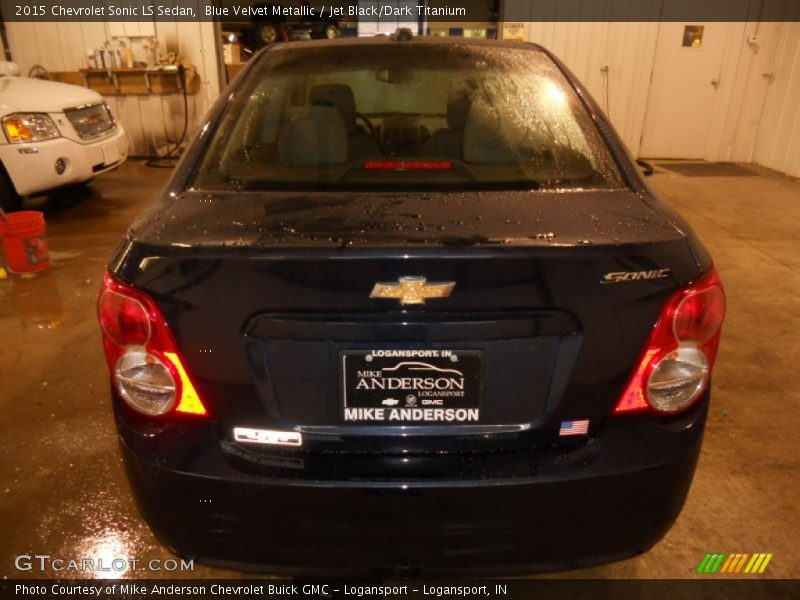 Blue Velvet Metallic / Jet Black/Dark Titanium 2015 Chevrolet Sonic LS Sedan
