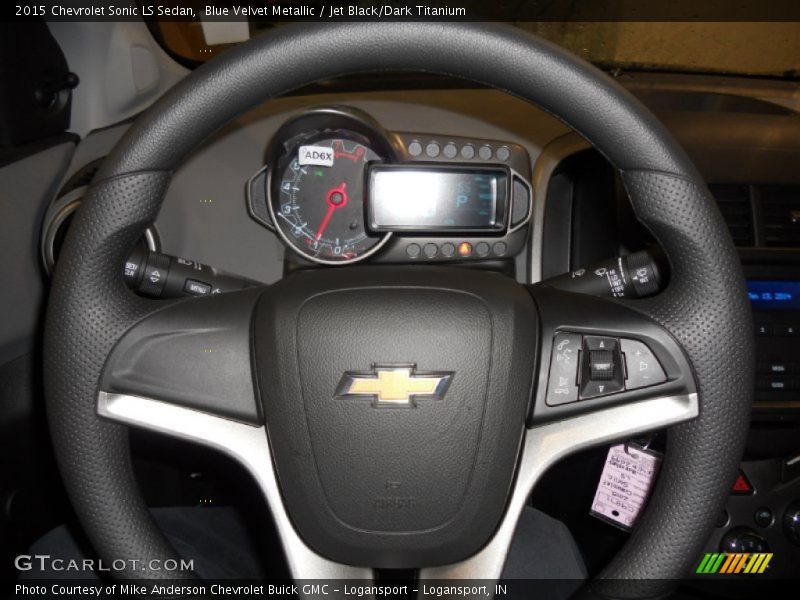 Blue Velvet Metallic / Jet Black/Dark Titanium 2015 Chevrolet Sonic LS Sedan