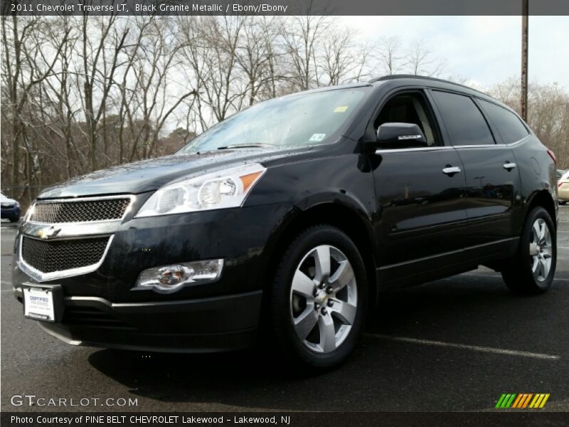 Black Granite Metallic / Ebony/Ebony 2011 Chevrolet Traverse LT