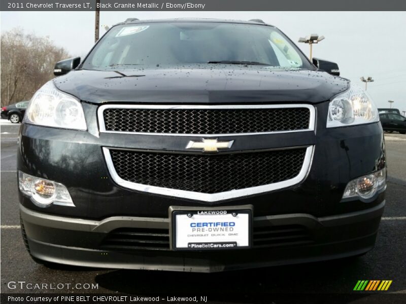 Black Granite Metallic / Ebony/Ebony 2011 Chevrolet Traverse LT