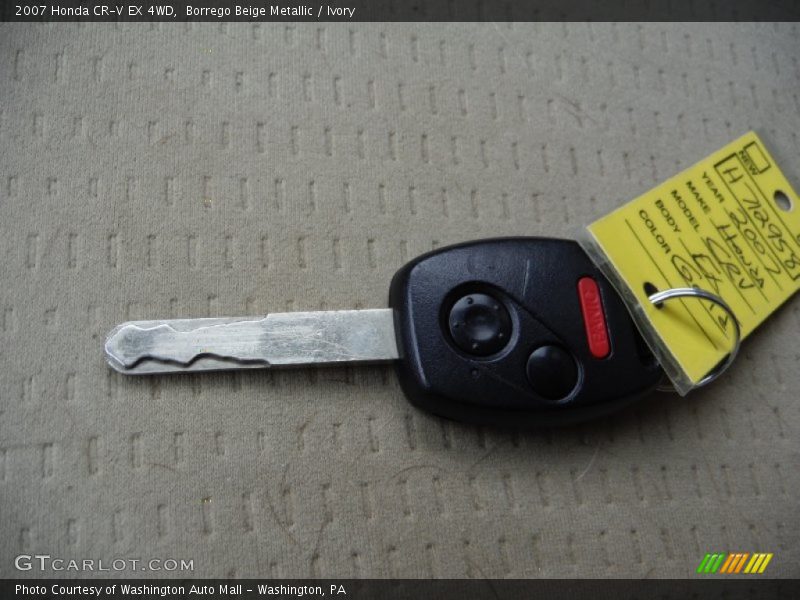 Borrego Beige Metallic / Ivory 2007 Honda CR-V EX 4WD