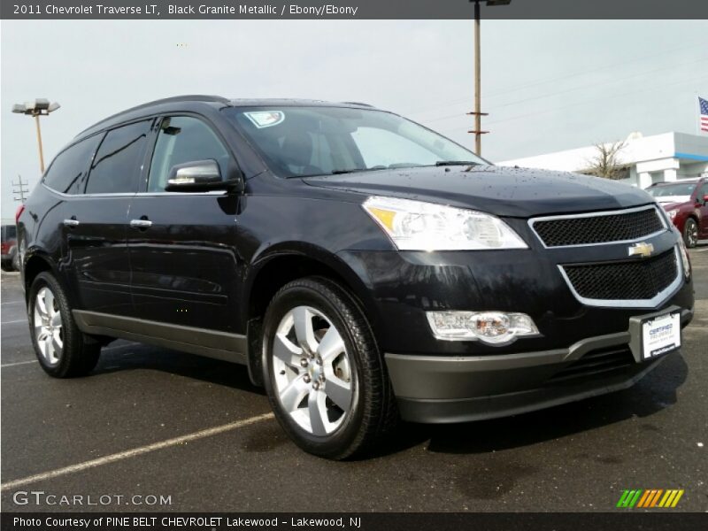 Black Granite Metallic / Ebony/Ebony 2011 Chevrolet Traverse LT