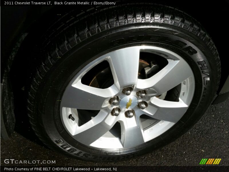 Black Granite Metallic / Ebony/Ebony 2011 Chevrolet Traverse LT