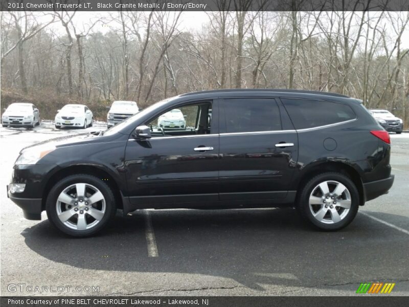Black Granite Metallic / Ebony/Ebony 2011 Chevrolet Traverse LT