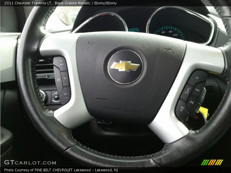 Black Granite Metallic / Ebony/Ebony 2011 Chevrolet Traverse LT