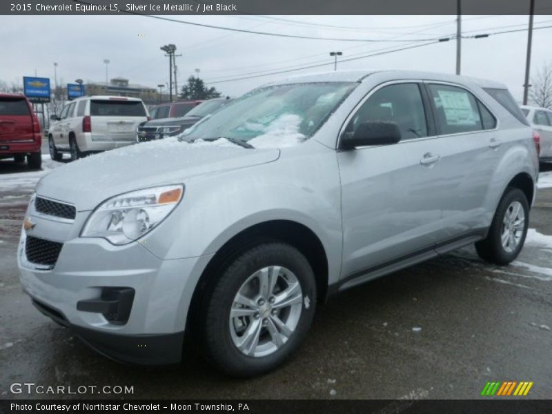 Silver Ice Metallic / Jet Black 2015 Chevrolet Equinox LS