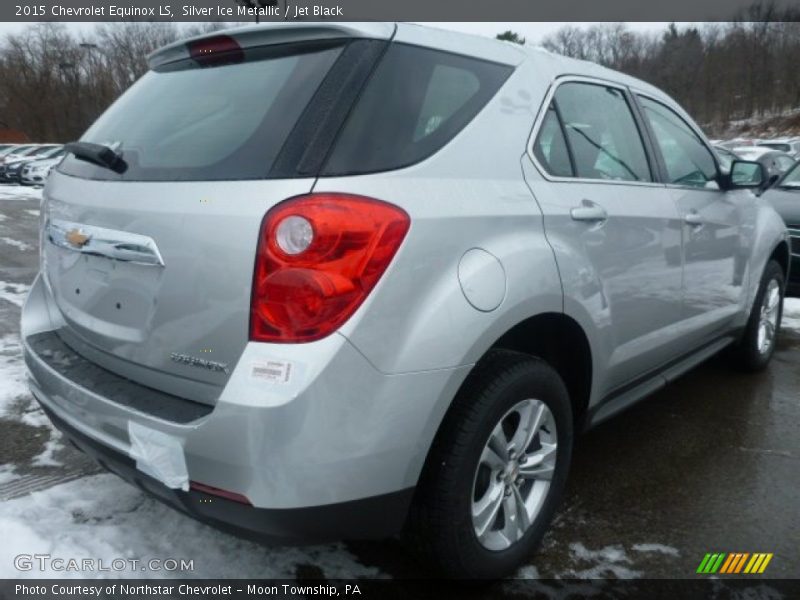 Silver Ice Metallic / Jet Black 2015 Chevrolet Equinox LS